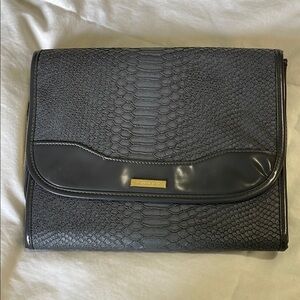 Sofia Joy | Cosmetic Valet |Travel Bag| Gray| Faux Snake Skin|Organizer |Compact